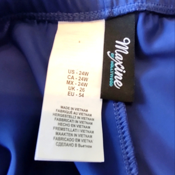 Maxine of Hollywood Navy Blue Swim Bottoms/Briefs  Size 24W Never Worn - Picture 3 of 5
